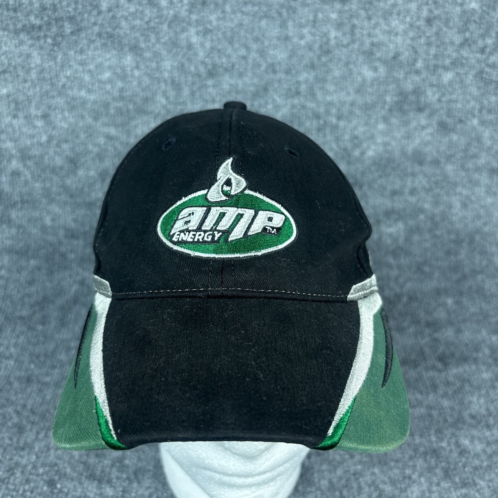 Y2K Dale Jr Amp Energy Strapback Hat One Size Black NASCAR Racing Y2K Hat